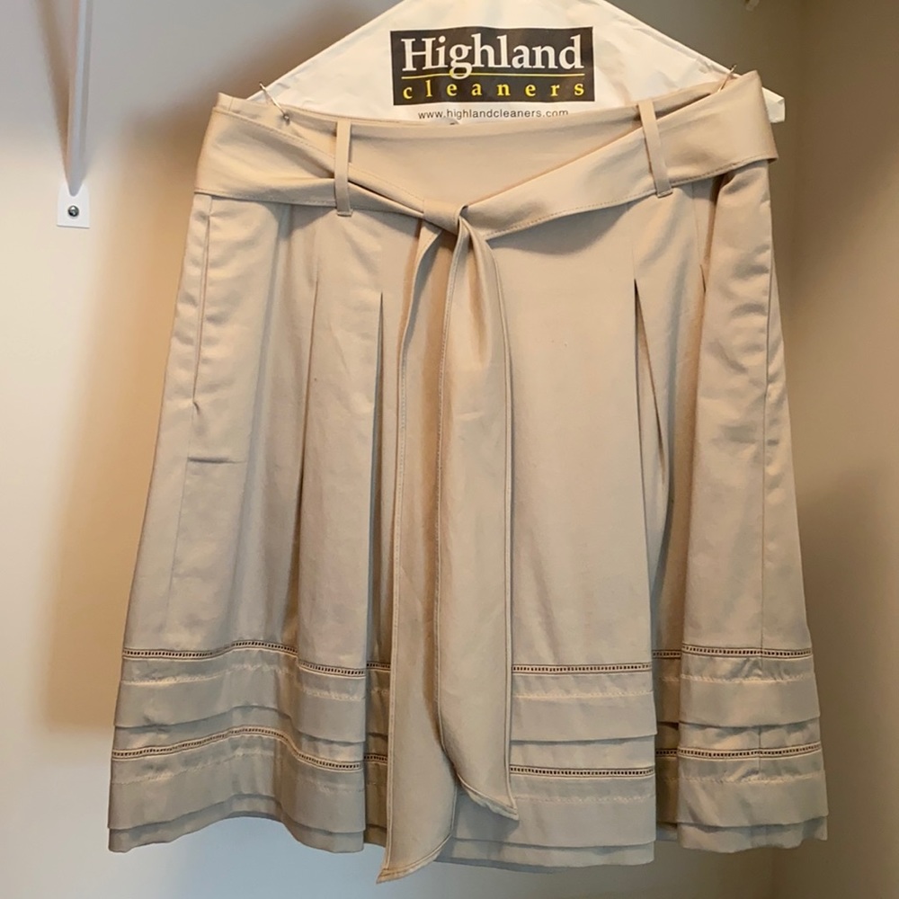 Tan Skirt with Belt